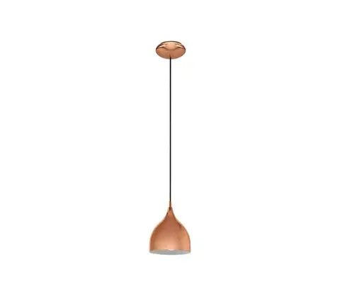 Svietidlá Eglo 55284 - Závesné svietidlo CORETTO na lanku 1xE27/60W/230V, medené 55284