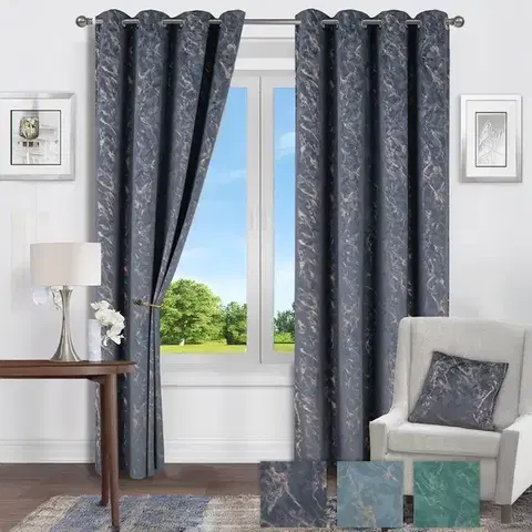 Závesy do spálne Záves na krúžkoch Velvet Klaudi YX503/6 135x250 cm sivý