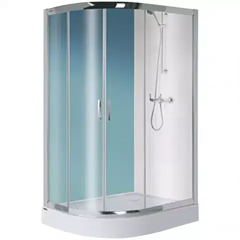 Sprchové kúty 80x100 Sprchový kút KP4/TX5B 80/100 W0 SB+BP+OBP 2EL GLASS