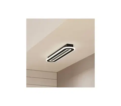 Svietidlá Eglo 901243 - LED Stmievateľné stropné svietidlo MACCHIONI LED/20W/230V čierna + DO 901243