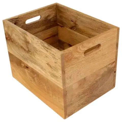 Doplnky Kôš na noviny 40x30x30 Gita indický masív mango