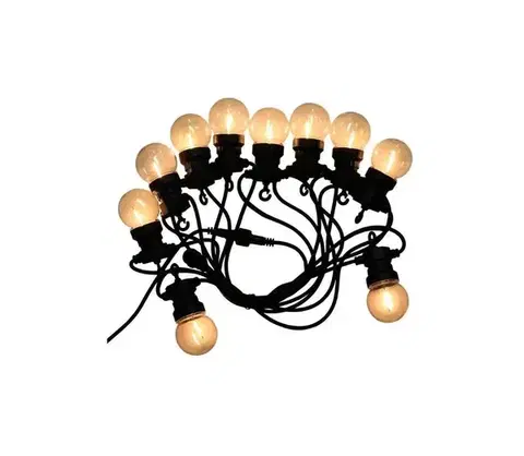 LED osvetlenie  LED Vonkajšia reťaz STRING 5m 10xLED/0,4W/24/230V 3000K IP44 212728