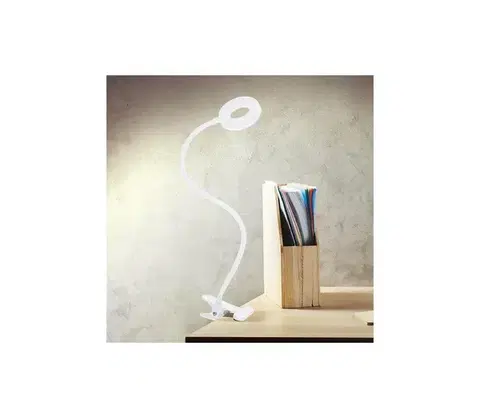 Lampy BRILAGI - LED Stmievateľná lampa s klipom ORBELA LED/8W/5V 3000/4000/5000K biela WO66-W-OEM