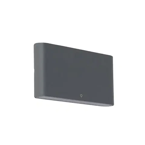 Vonkajšie nástenné svietidlá Vonkajšia nástenná lampa tmavošedá 17,5 cm vrátane LED IP65 - Batt