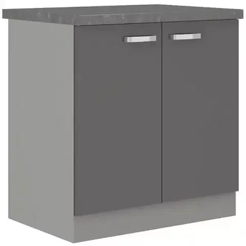 Kuchynské skrinky stojace Skrinka do kuchyne Grey 80d 2f bb