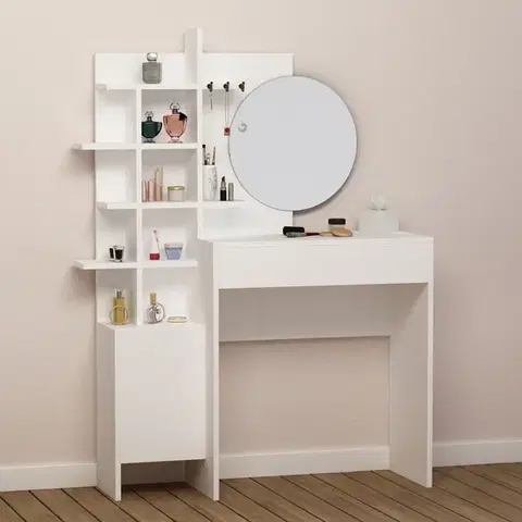 Toaletné Toaletný stolík Mup - White