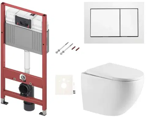 Záchody Závesný WC set do ľahkých stien / predstenová SAT SIKOTSREX67400 SIKOTSREX67400