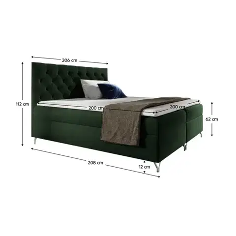 Boxspring Boxspringová posteľ GUINEVRA 7 Tempo Kondela