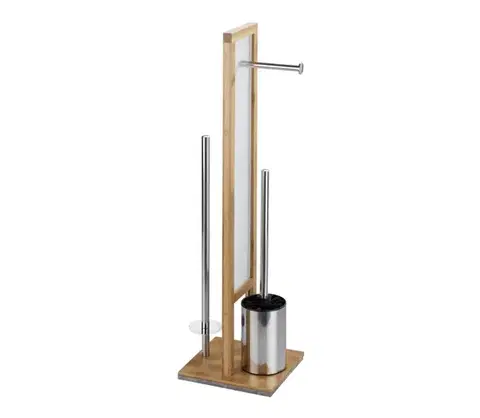Svietidlá WENKO 24391100 - WC kefa RIVALTA 18x70 cm hnedá/biela/čierna 24391100