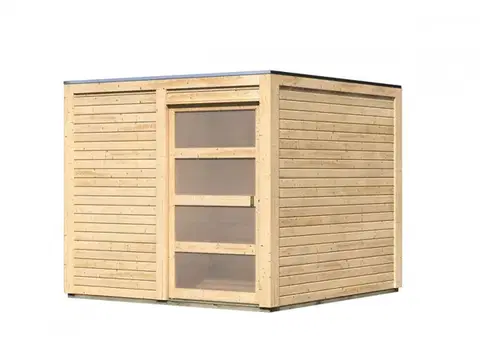 Drevené Drevený záhradný domček QUBIC 1 Lanitplast