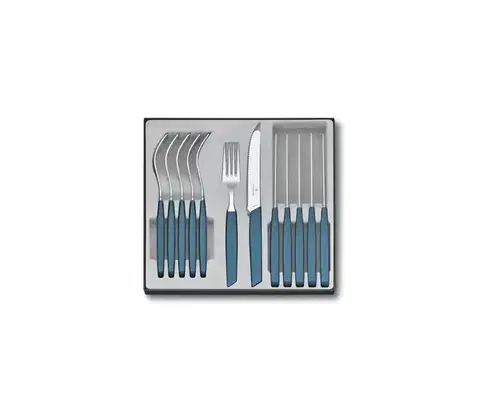Nože Victorinox - Sada príborov SWISS MODERN 12 ks modrá 6.9096.11W2.12