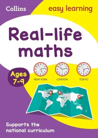 Príprava do školy, pracovné zošity Real-life maths Activity Book Ages 7-9 - Easy Learning