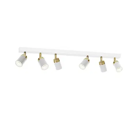 Svietidlá  Bodové svietidlo RENO 6xGU10/60W/230V biela/zlatá 5158
