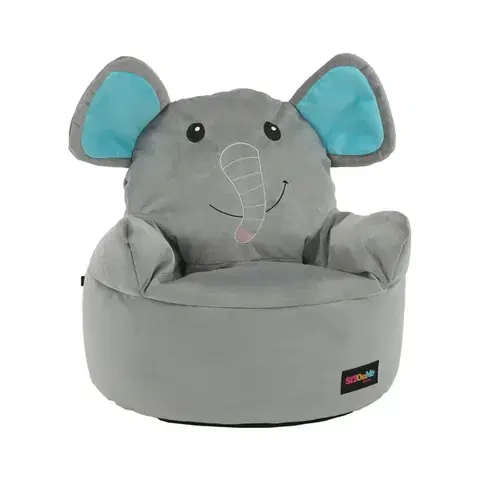 Sedacie vaky KONDELA Baby Typ 2 sedací vak sivá