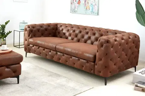 Pohovky a gauče Chesterfield pohovka ZETHOS Dekorhome