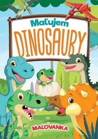 Nalepovačky, vystrihovačky, skladačky Maľujem dinosaury