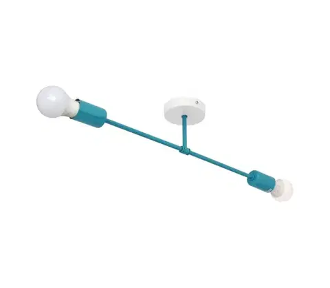 Svietidlá  Prisadený luster CAMBRIDGE 2xE27/15W/230V modrá W-2022/2 TRQ/H