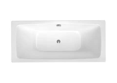 Vane Obdĺžniková vaňa SAT Feel 180x80 cm smaltovaná oceľ ľavá aj pravá SATVFEEL180DUO SATVFEEL180DUO