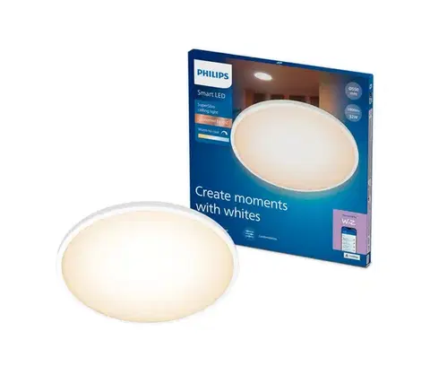 Svietidlá Philips Smart Philips-LED Stmievateľné stropné svietidlo SUPERSLIM LED/32W/230V 2700-6500K Wi-Fi 8721103163578