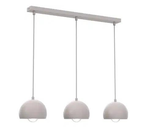 Svietidlá  Závesný luster na lanku SOOL 3xE27/15W/230V krémový 1321