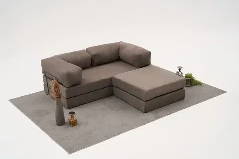 Sedacie súpravy Rohová sedacia súprava / Rohová pohovka Comfort Mini - Grey