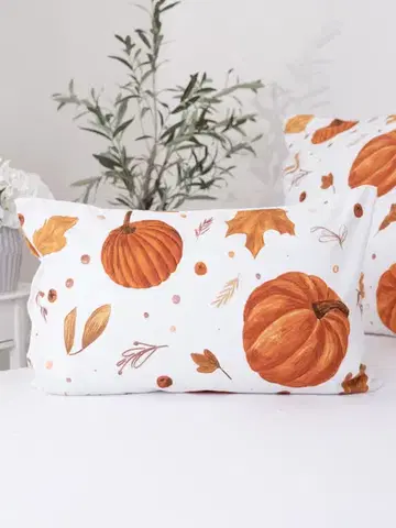 Dekoračné obliečky MKLozkoviny.sk Flanelová obliečka na vankúš 40 x 60 cm - Jesenná nálada-  -