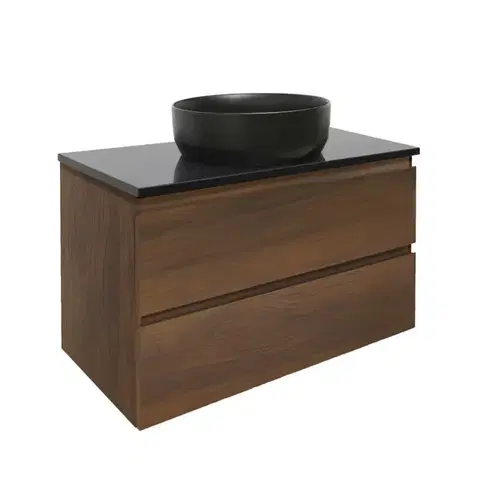 Kúpeľňový nábytok Kúpeľňová skrinka s krycou doskou SAT B-Way 79x50x45 cm orech mat BWAY280NUTZ BWAY280NUTZ