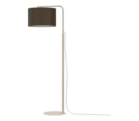 Lampy  Stojacia lampa ARDEN 1xE27/15W/230V béžová/hnedá 4673