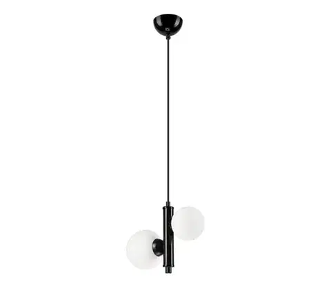Svietidlá  Luster na lanku LARRY 2xG9/15W/230V LM-2.204/CZARNY