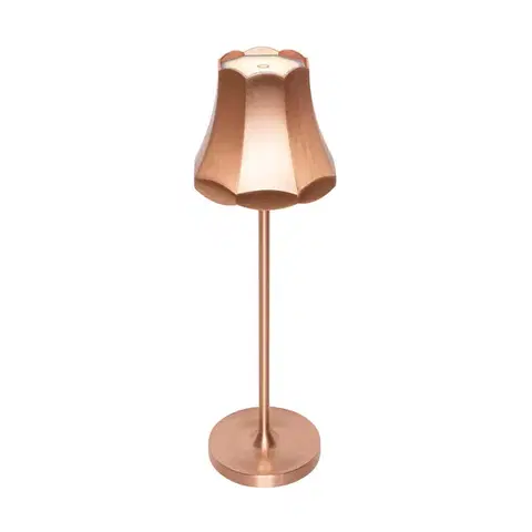 Lampy Retro stolná lampa medená nabíjateľná IP44 - Granny