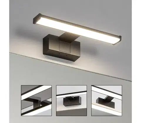 Kúpeľňové zrkadlá BRILAGI - LED kúpeľňové osvetlenie zrkadla VESTRA LED/6W/230V 30 cm IP44 čierna FG-M1-C02-300-BLK