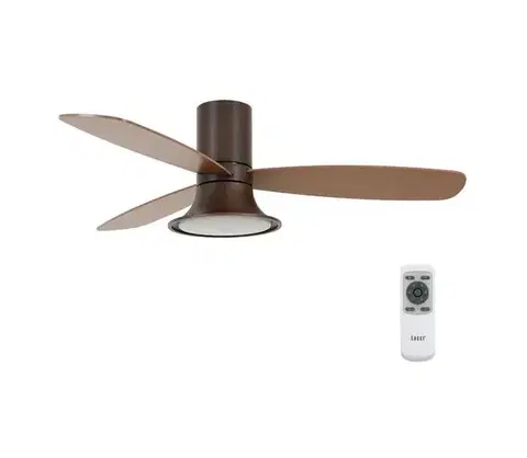 Ventilátory Lucci Air 210663 - LED Stmievateľný látor FLUSSO 1xGX53/18W/230V hnedá + DO 210663