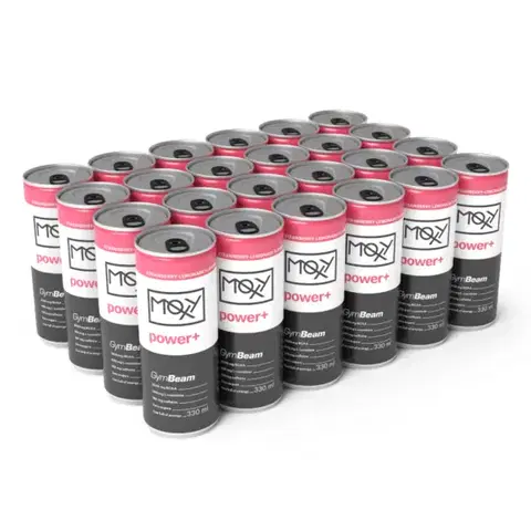 BCAA GymBeam MOXY power+ Energy Drink jahodová limonáda