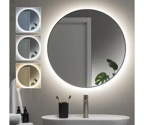 Svietidlá BRILAGI - LED kúpeľňové zrkadlo VENA BLACK LED/19W/230V 60 cm IP44 CRI 90 stmievateľné + CCT FG-CY24-A01-6060-BLK