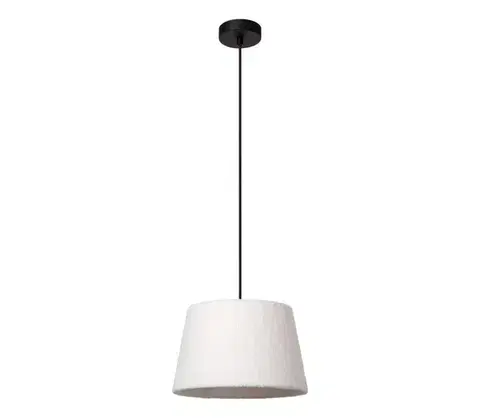 Svietidlá Lucide 10416/01/38 - Luster na lanku WOOLLY 1xE27/60W/230V krémová 10416/01/38