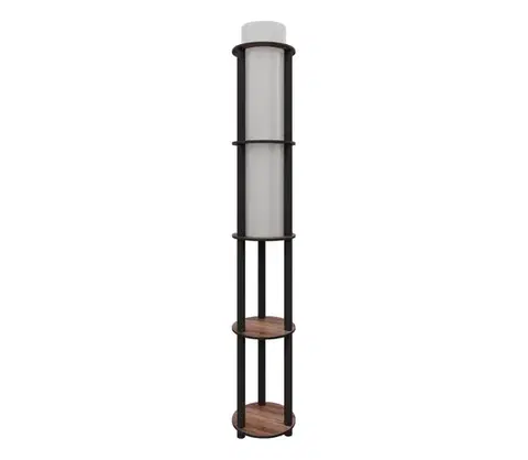 Lampy  Stojacia lampa s poličkami NOTO 1xE27/40W/230V hnedá/čierna 666PTR1110