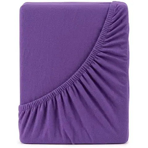 Plachty 4Home jersey prestieradlo fialová, 180 x 200 cm