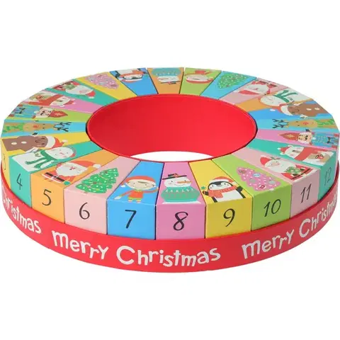 Vianočné dekorácie Adventný kalendár Circle, 32 x 6,4 cm