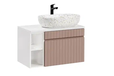 Skrinky s umývadlom ArtCom Kúpeľňová skrinka s umývadlom a doskou ICONIC Rose DU80/1 | 80 cm