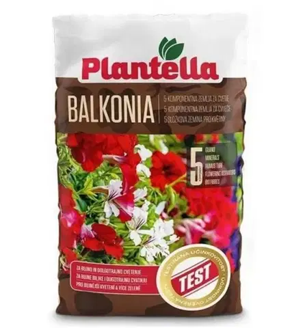 Grily Kinekus Substrát pre balkónové a izbové rastliny s guánom, 45L, BALKONIA