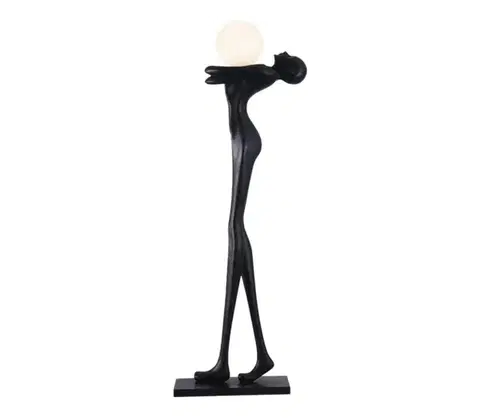 Lampy  08811XL - Stojacia lampa SILUETTE 1xE27/25W/230V 175 cm, ženská silueta 08811XL