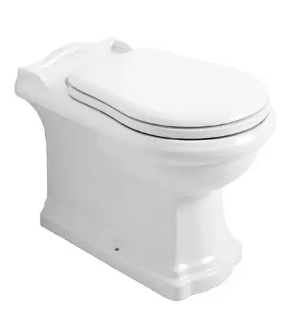 Záchody KERASAN - RETRO WC misa 39x61cm, spodný/zadný odpad, biela 101601