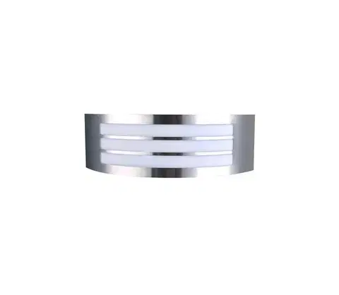 Svietidlá  Vonkajšie nástenné svietidlo 1xE27/14W/230V IP44 matný chróm DORIS SILVER