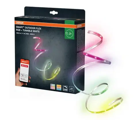 LED osvetlenie Osram - LED RGB+TW stmievateľný vonkajší pásik SMART+ FLEX 5m LED/11W/230V 2000-6500K IP65 4099854483059