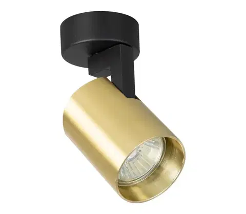Svietidlá  Bodové svietidlo VOLF 1xGU10/10W/230V zlatá/čierna ML0677