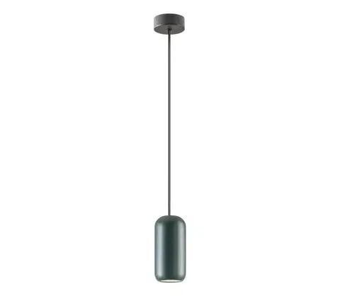 Svietidlá Redo 01-3475 - Luster na lanku BOOM 1xGU10/10W/230V pr. 7,6 cm zelená 01-3475