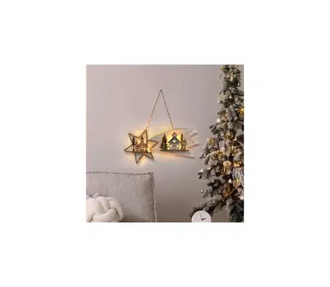 Svietidlá  1V278 - LED Vianočná dekorácia 10xLED/2xAA kométa 1V278