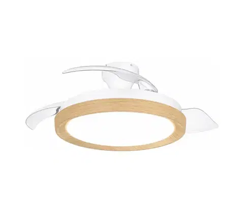 Ventilátory Philips - LED stmievateľné stropné svietidlo s látorom BLISS LED/35W/230V hnedé + diaľkové ovládanie 872110312829400