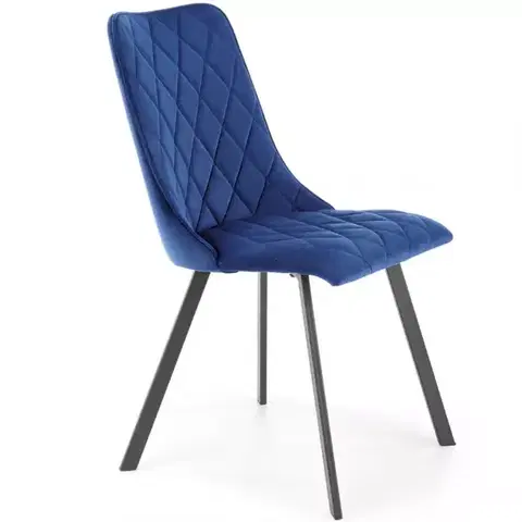 Čalúnené stoličky Stolička K450 Velvet/Kov Granát