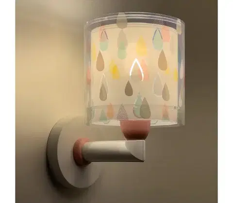 Svietidlá Dalber 41439 - Detské nástenné svietidlo COLOR RAIN 1xE27/60W/230V 41439